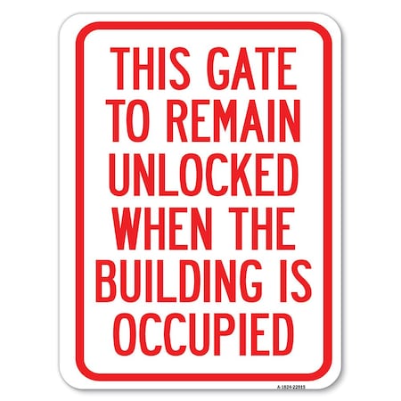 Signmission Safety Sign, 18 in Height, Aluminum, 22815 A-1824-22815